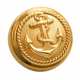 Botão Dourado Grande 20Mm Marinha