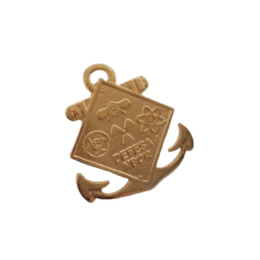 breve metal dourado NBQR