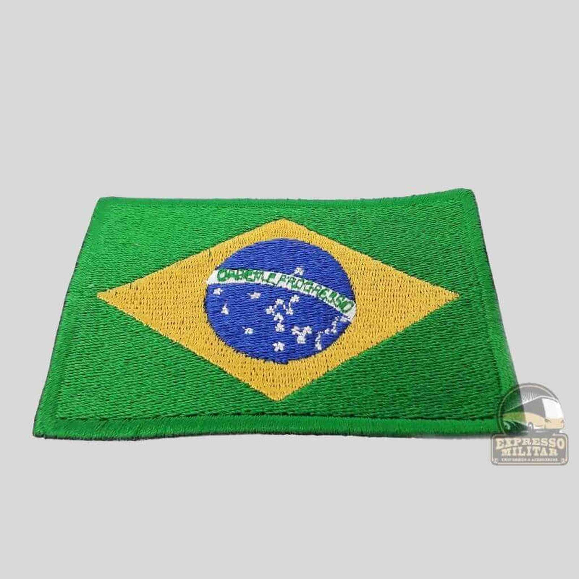 BANDEIRA DO BRASIL BORDADA COLORIDA - Expresso Militar