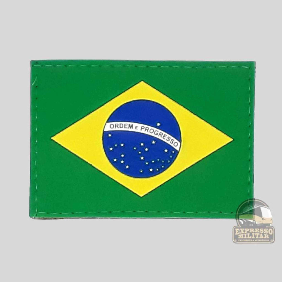 BANDEIRA DO BRASIL EMBORRACHADA COLORIDA - Expresso Militar