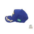 BONÉ BRIM AZUL BORDADO MARINHA (OF. SUPERIOR) - Expresso Militar