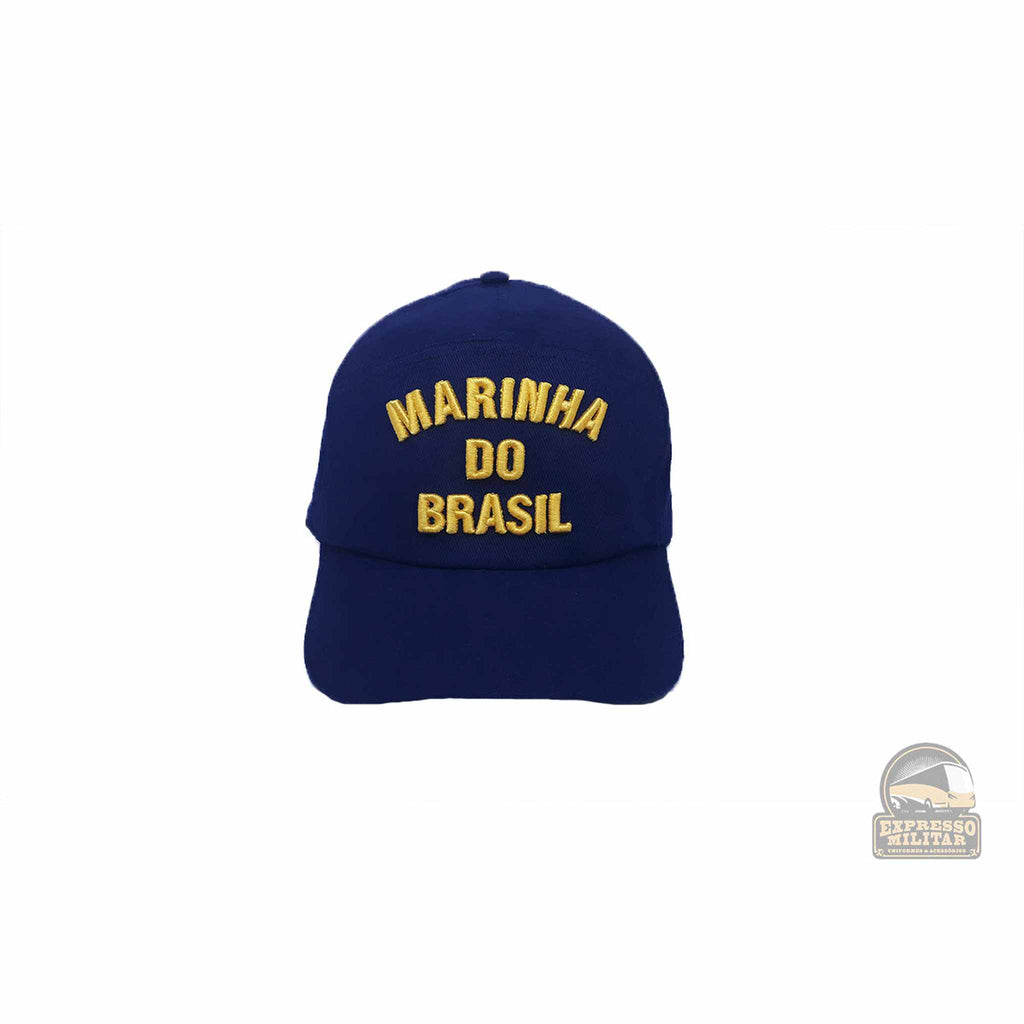 BONÉ BRIM AZUL BORDADO MARINHA (OFICIAL) - Expresso Militar