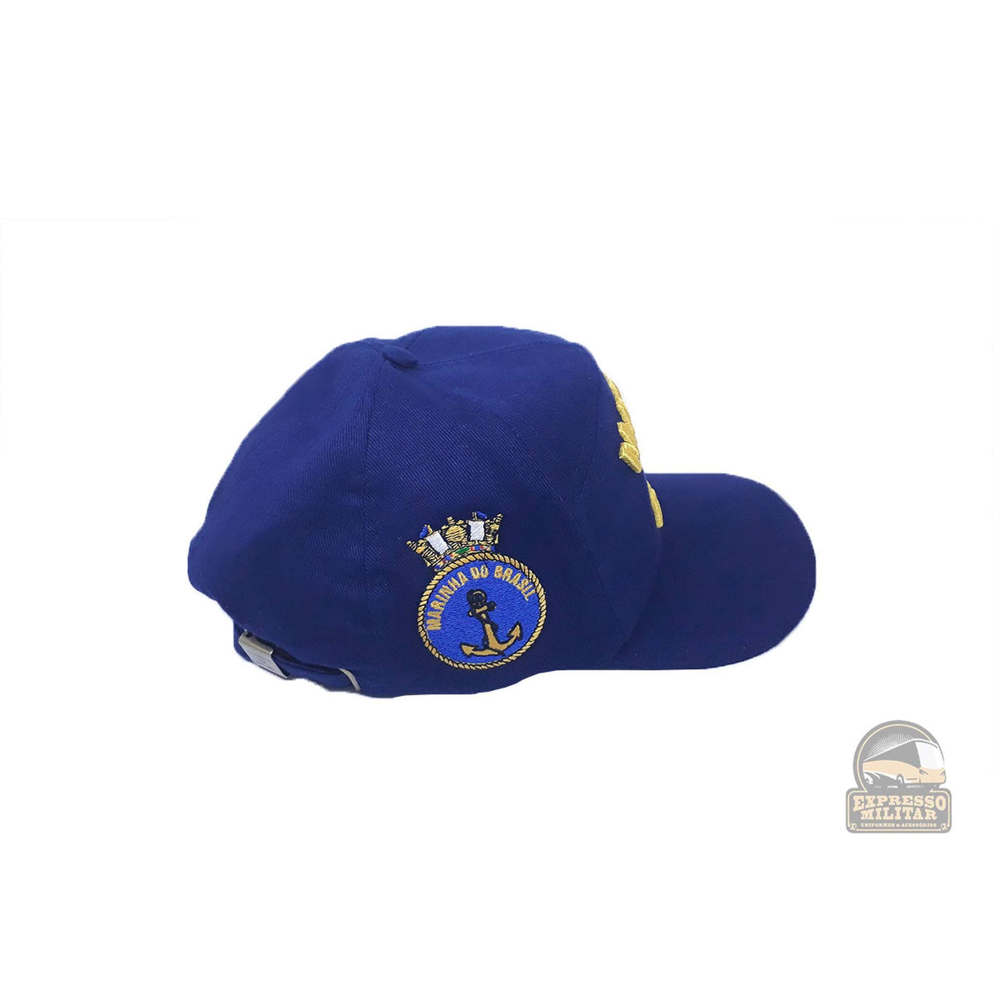 BONÉ BRIM AZUL BORDADO MARINHA (OFICIAL) - Expresso Militar