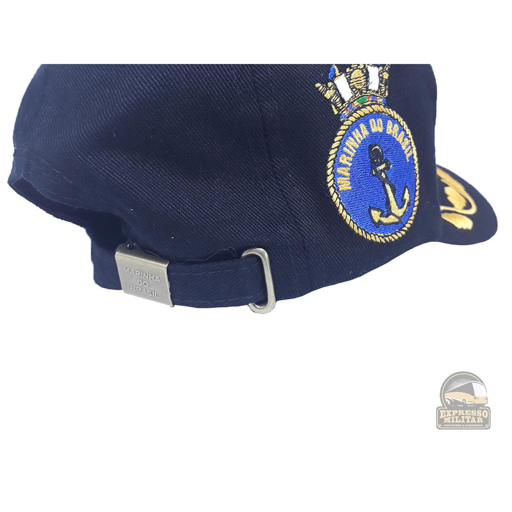 BONÉ BRIM PTO BORDADO MARINHA (OF. SUPERIOR) - Expresso Militar