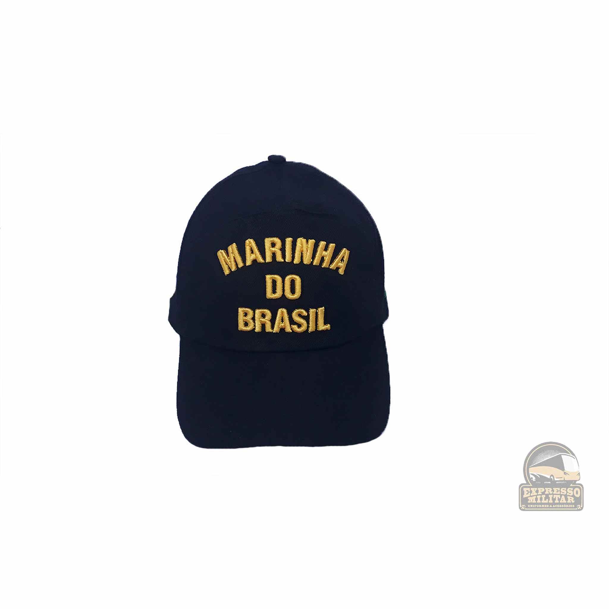 BONÉ BRIM PTO BORDADO MARINHA (OFICIAL) - Expresso Militar
