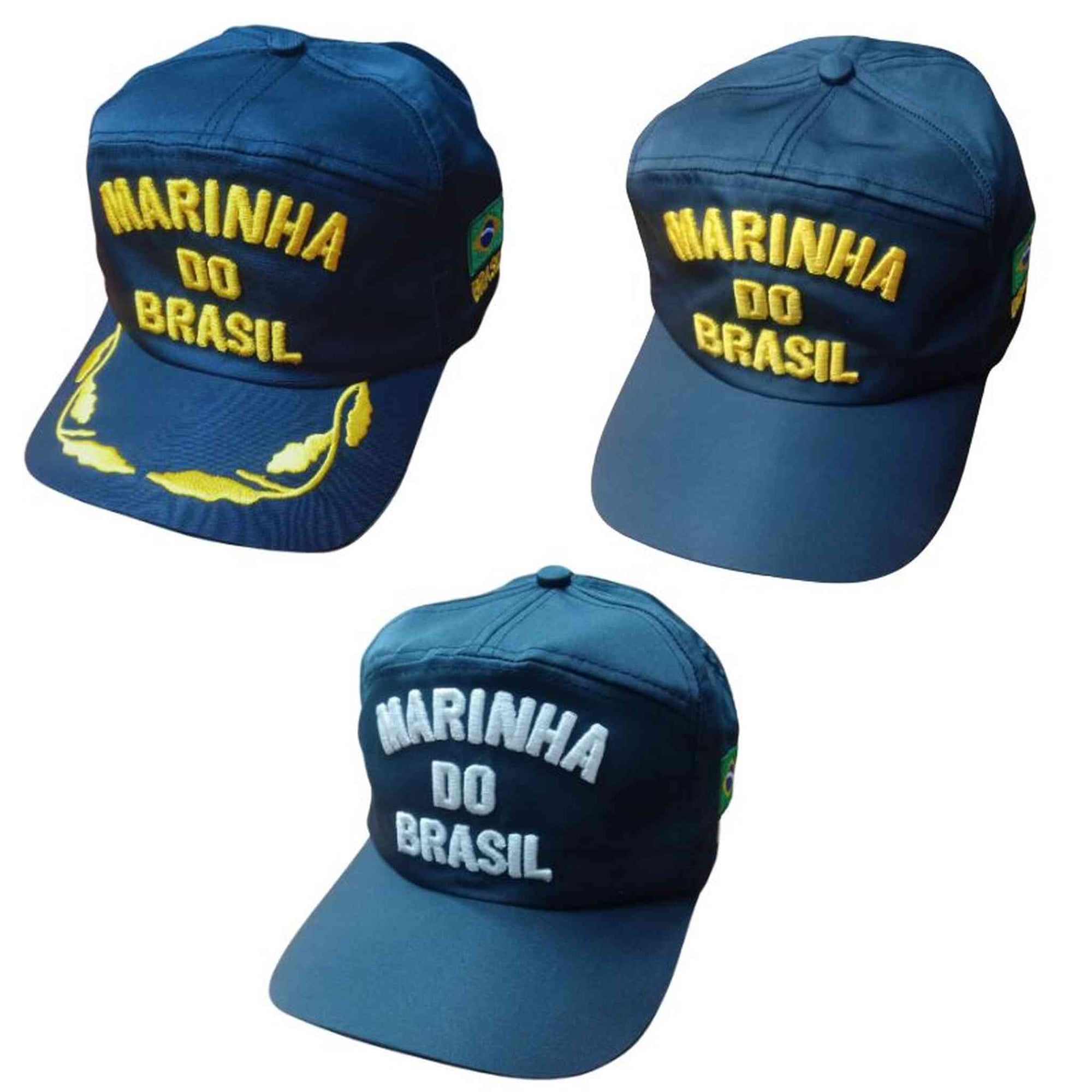 BONÉ MICROFIBRA AZUL BORDADO MARINHA - Expresso Militar