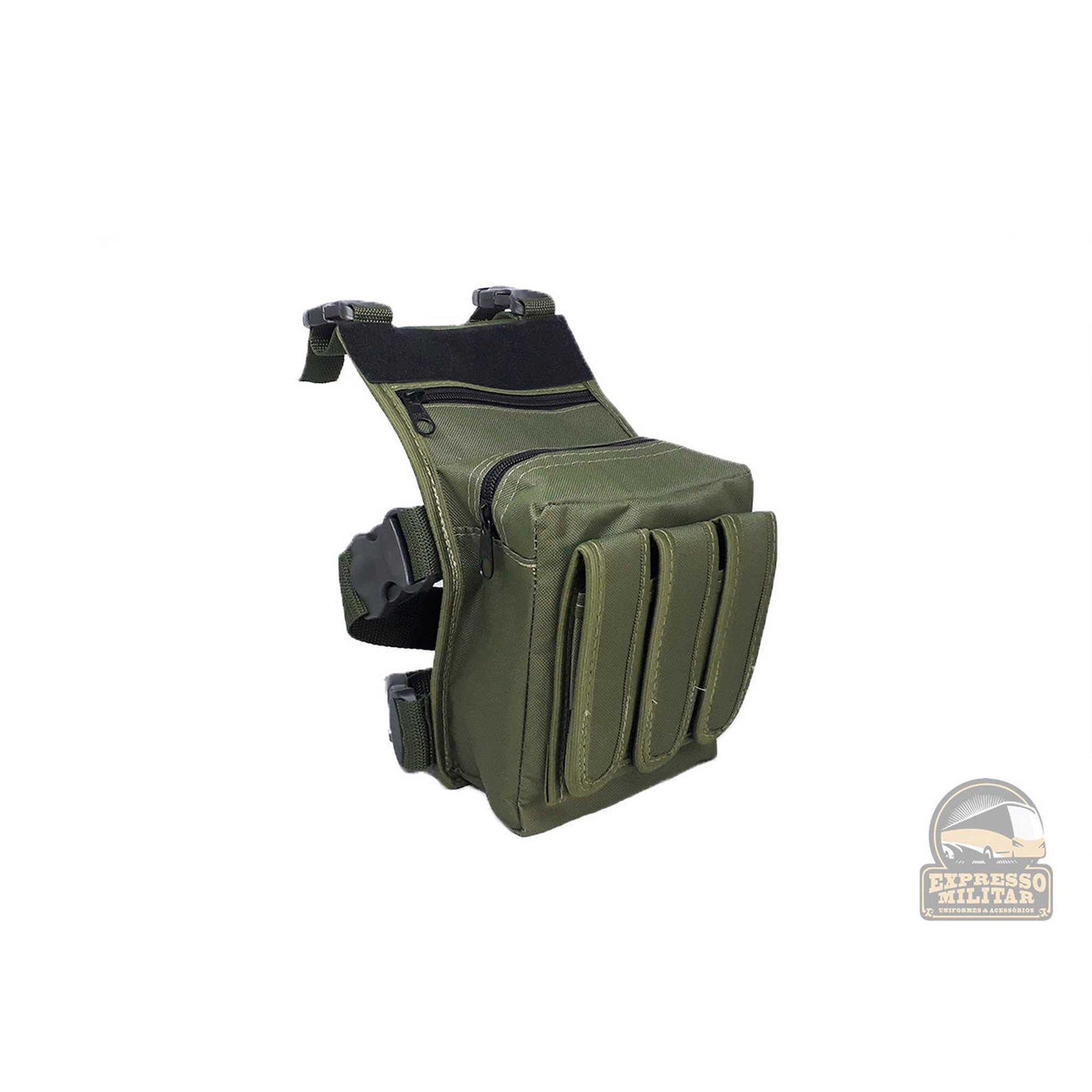 BORNAL VERDE PORTA CARREGADOR TRIPLO - Expresso Militar