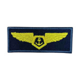 MB BREVE BORDADO AZUL AVIAÇÃO NAVAL PRAÇA