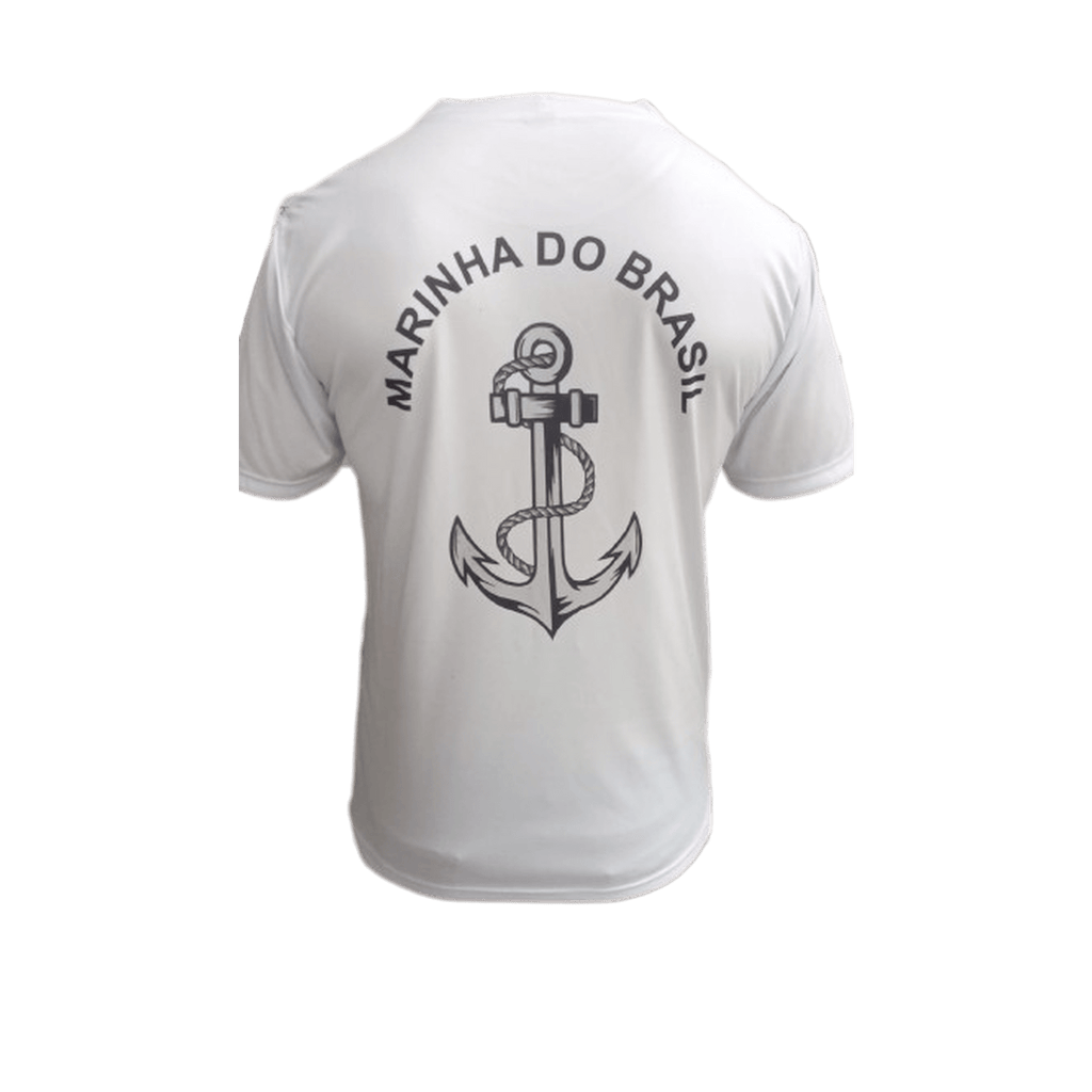 CAMISA DRYFIT BRANCA SUBLIMADA MARINHA - Expresso Militar
