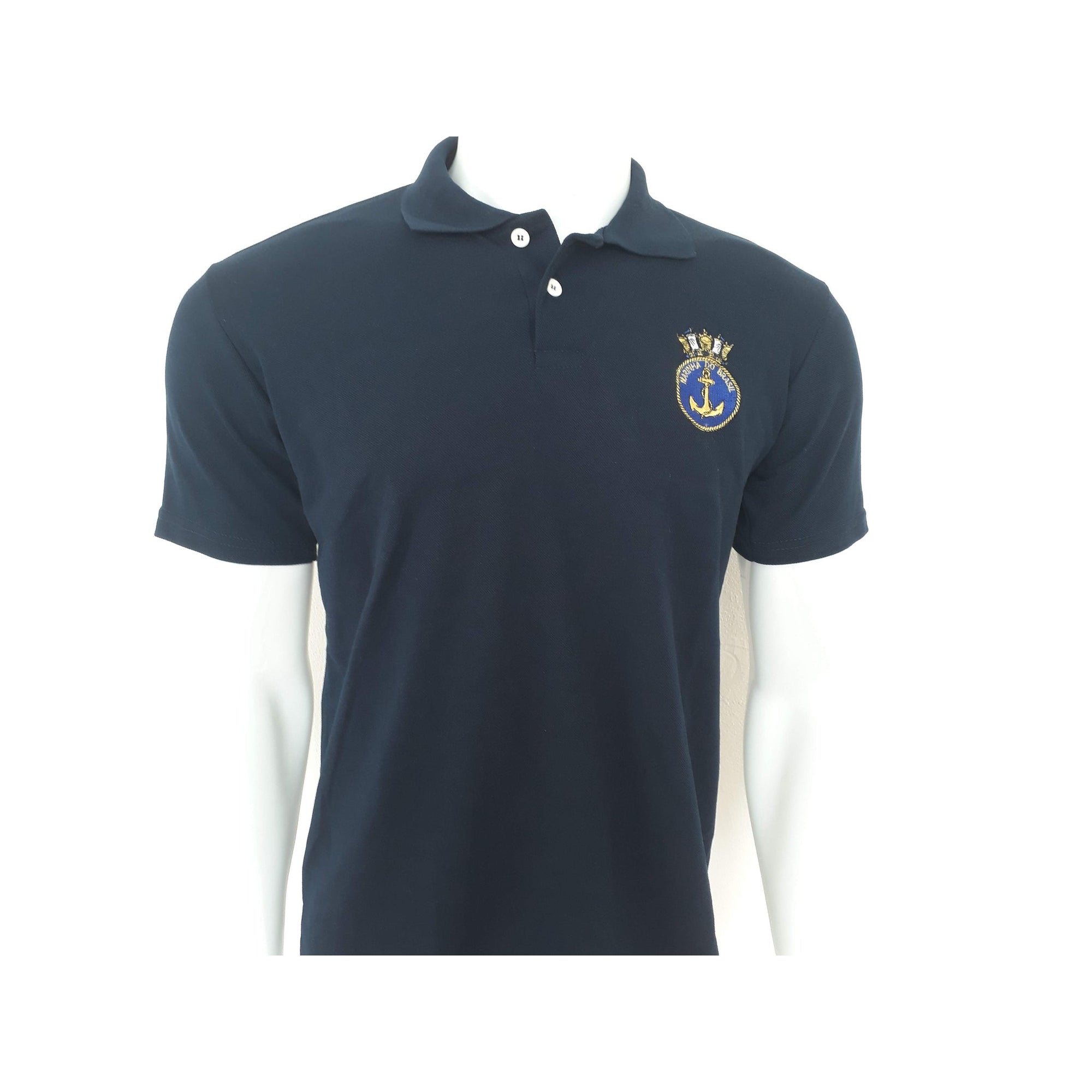 CAMISA POLO AZUL MARINHA BORDADA - Expresso Militar