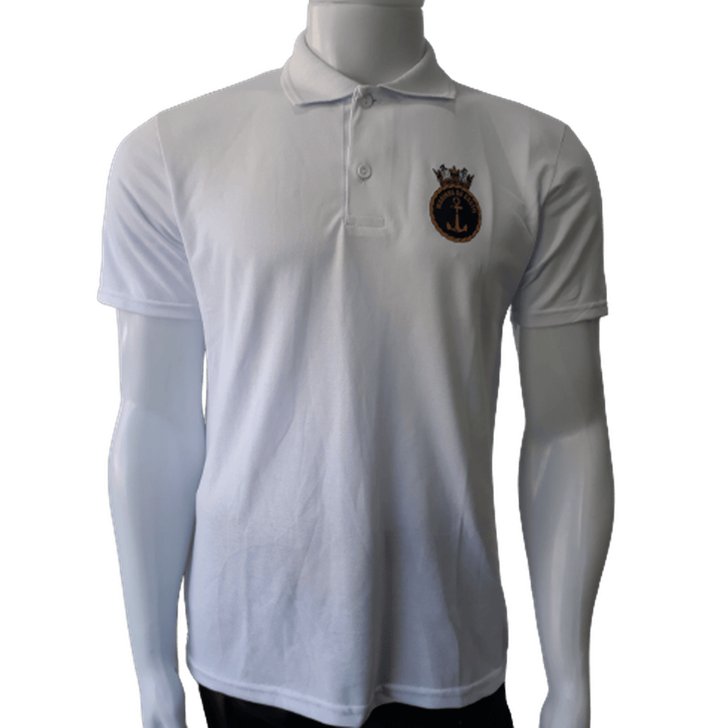 CAMISA POLO BRANCA INSPEÇÃO NAVAL - Expresso Militar