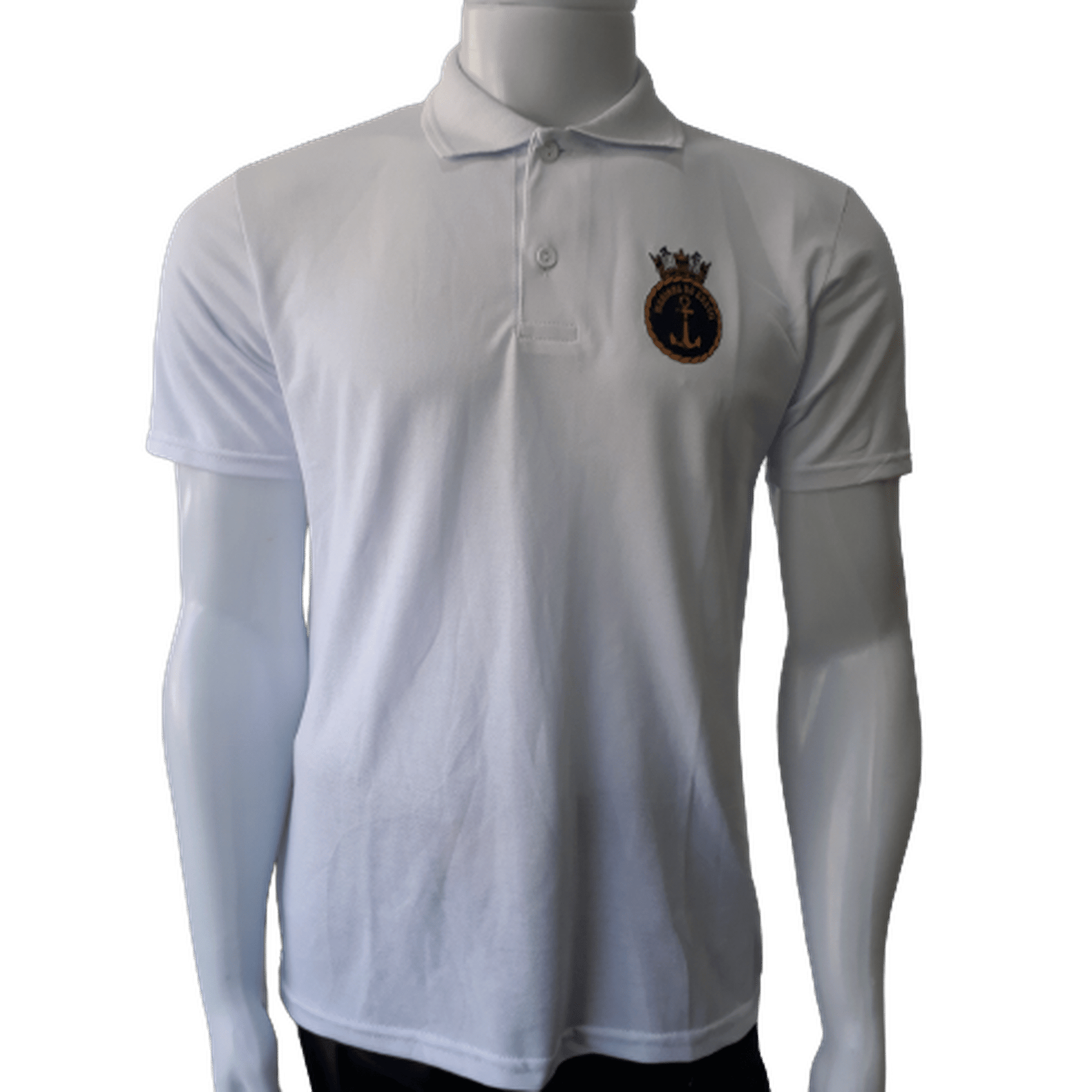 CAMISA POLO BRANCA INSPEÇÃO NAVAL - Expresso Militar