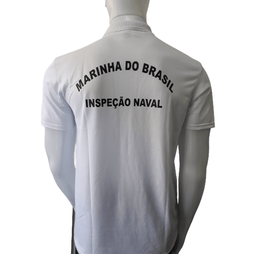 CAMISA POLO BRANCA INSPEÇÃO NAVAL - Expresso Militar
