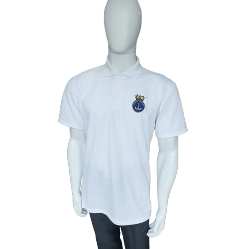 CAMISA POLO BRANCA MARINHA BORDADA - Expresso Militar