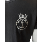 CAMISETA ALGODÃO PRETA BRASÃO MARINHA - Expresso Militar
