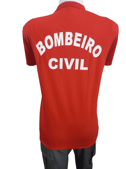 CAMISETA VERMELHA BOMBEIRO CIVIL RJ - Expresso Militar