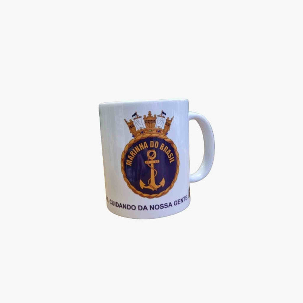 CANECA LOUCA MARINHA DO BRASIL COROA - Expresso Militar