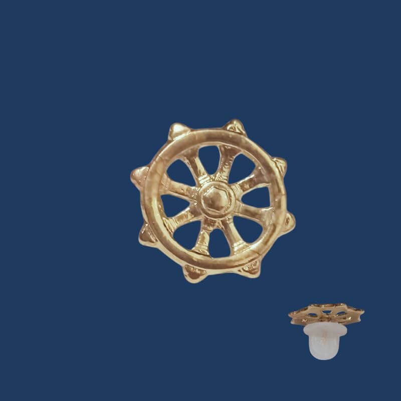 DISTINTIVO METAL COMANDO TIMÃO DOURADO - Expresso Militar