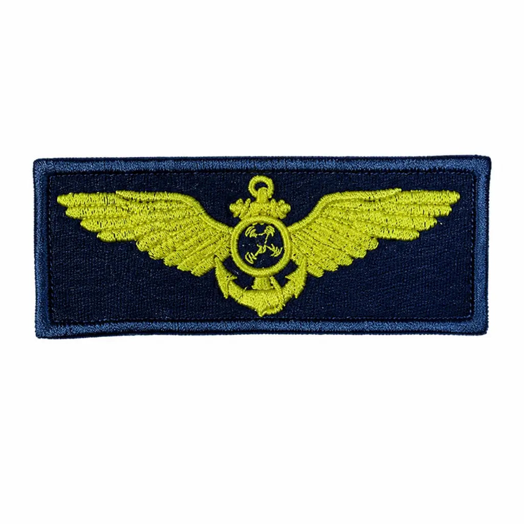 Breve Mb  Bordado Azul Aviação Naval Oficial Marinha do Brasil