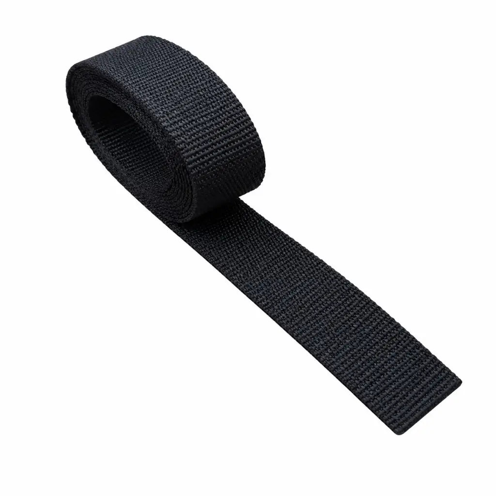 Cinto Para Calça Preto fita preta enroscada em espiral com faixa estendida