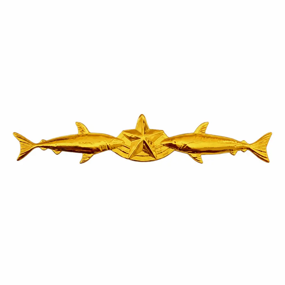 Breve Metal Dourado Mergulhador Combat Marinha do Brasil