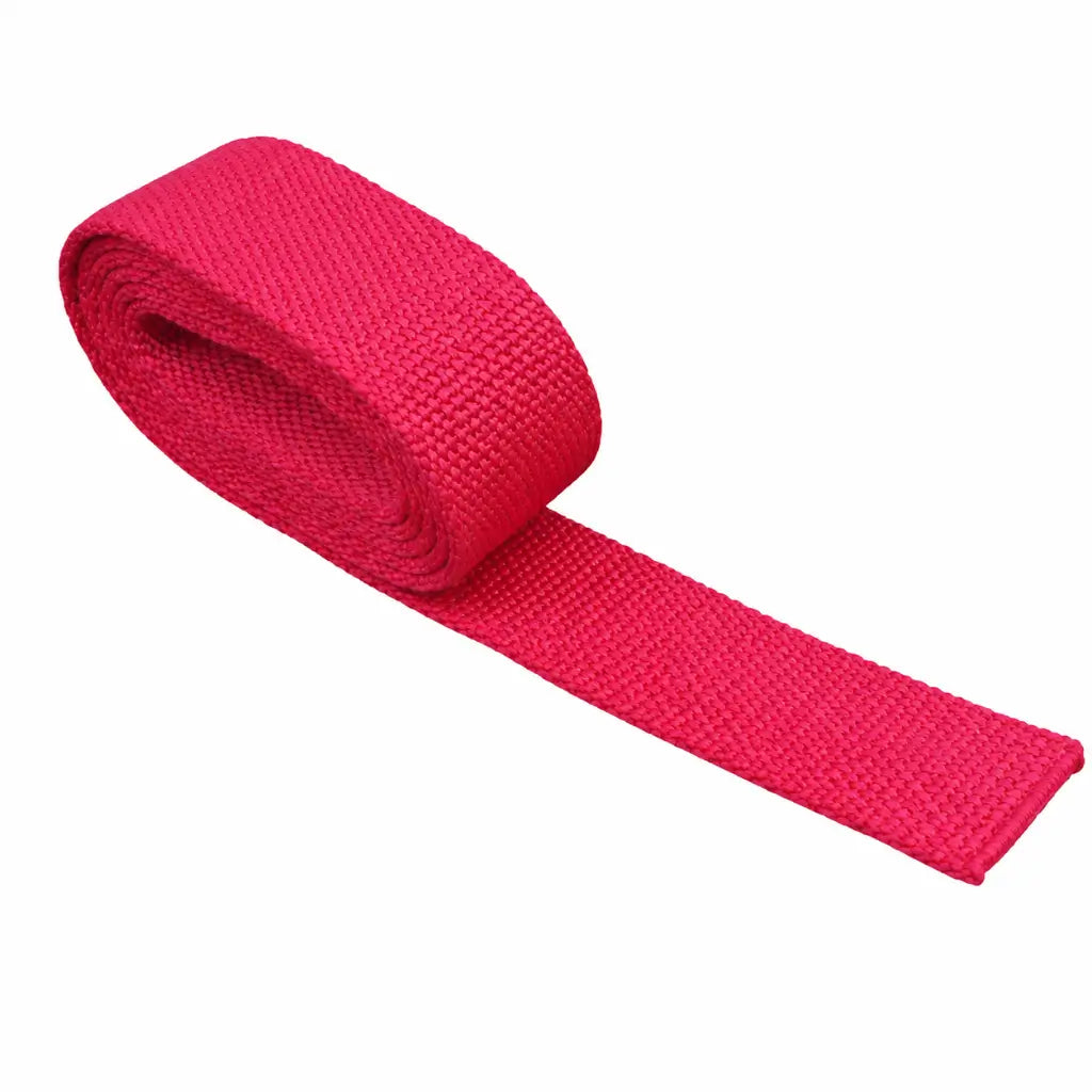 Cinto Para Calça Vermelho rosa vibrante texturizado enrolado com ponta estendida