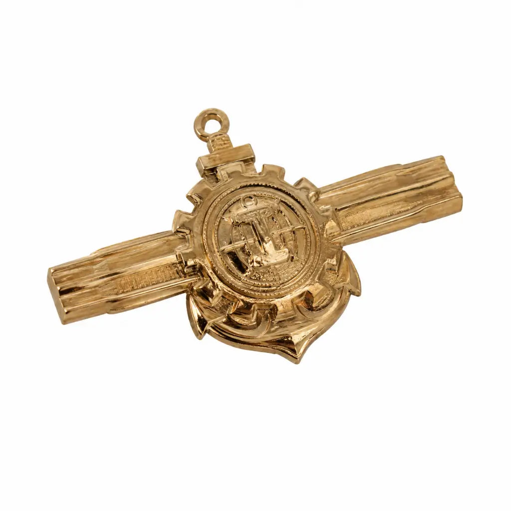 Breve Metal Dourado Tecnico Ensino Marinha do Brasil