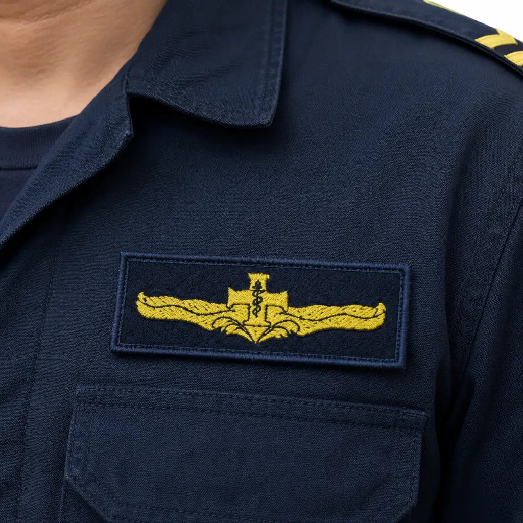 Breve Mb  Bordado Azul Aperf Saúde Marinha do Brasil