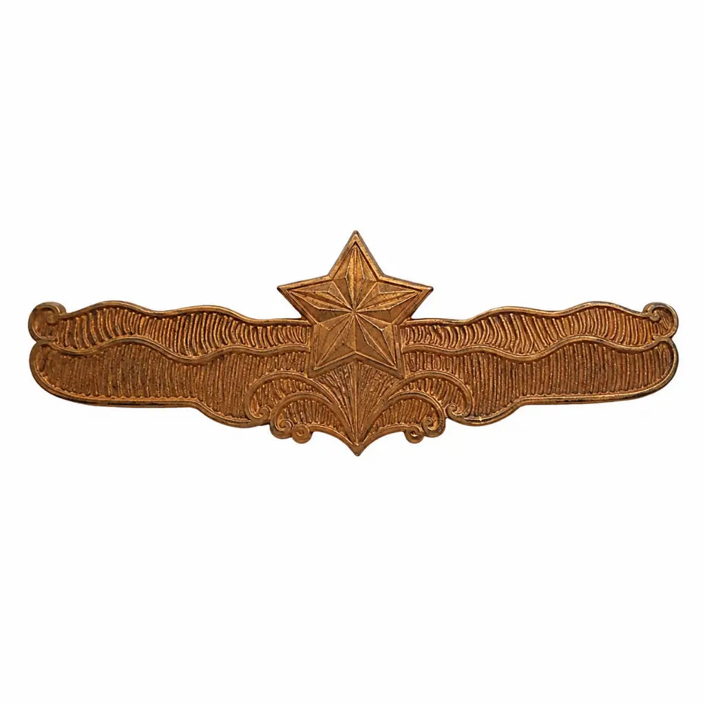 Breve Metal Dourado Aperf Quadro Técnico Marinha do Brasil
