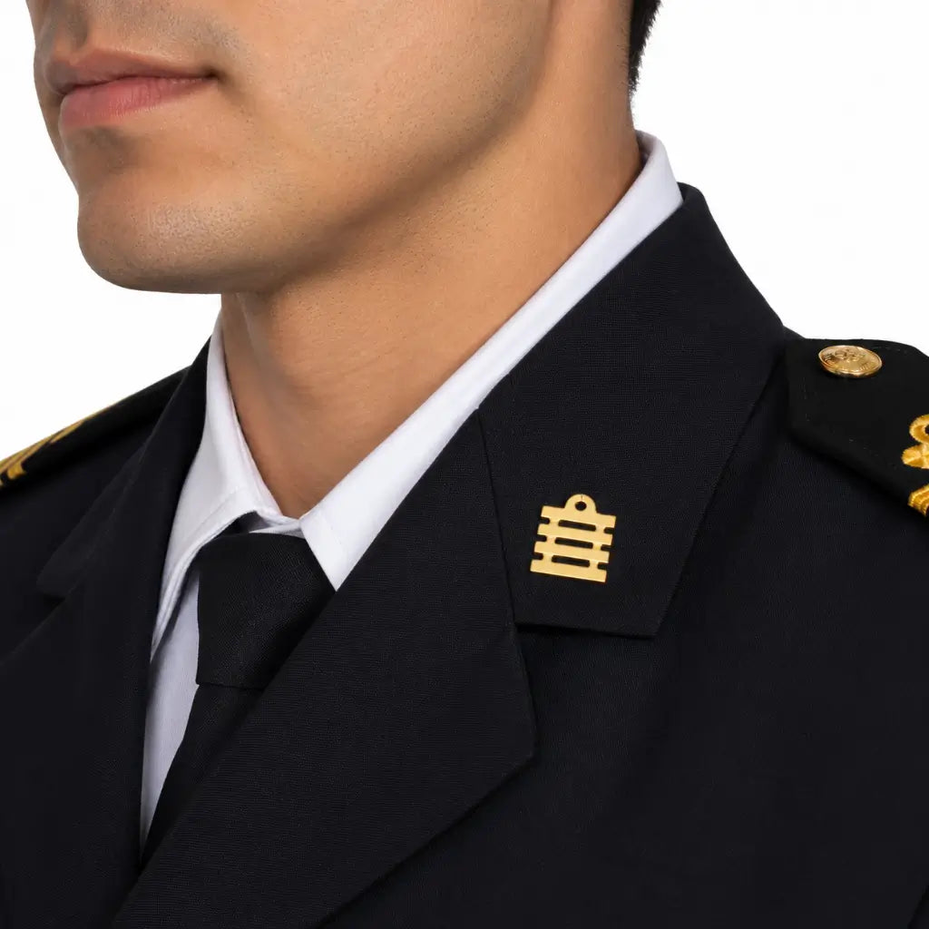 Insígnia Dourada Gola Armada Marinha