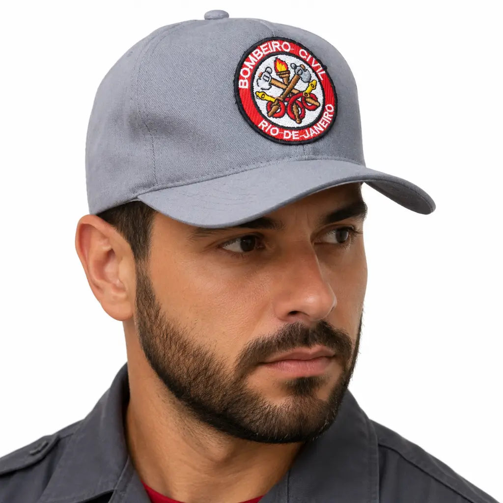 Boné Bombeiro Civil Cinza