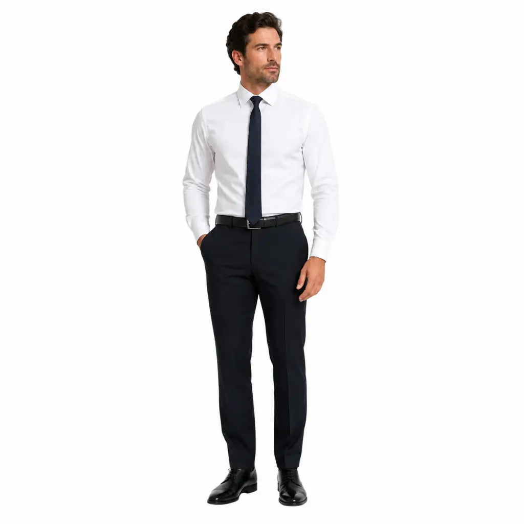 Gravata Masculina Preta Vertical