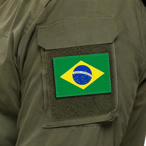 Bandeira Do Brasil Emborrachada Colorida