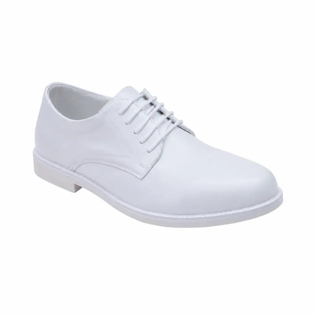 Sapato Patriota Verniz Branco Marinha