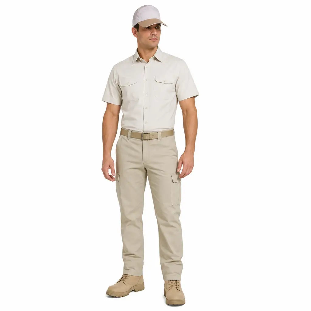 Homem fardado da Marinha usando boné tactel branco claro com aba