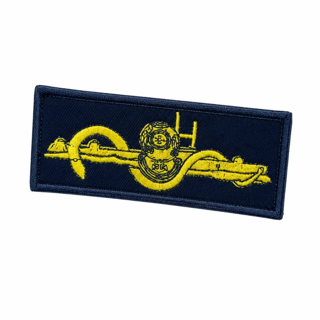 Breve Mb  Bordado Azul Medicina Hiperbarica Marinha do Brasil