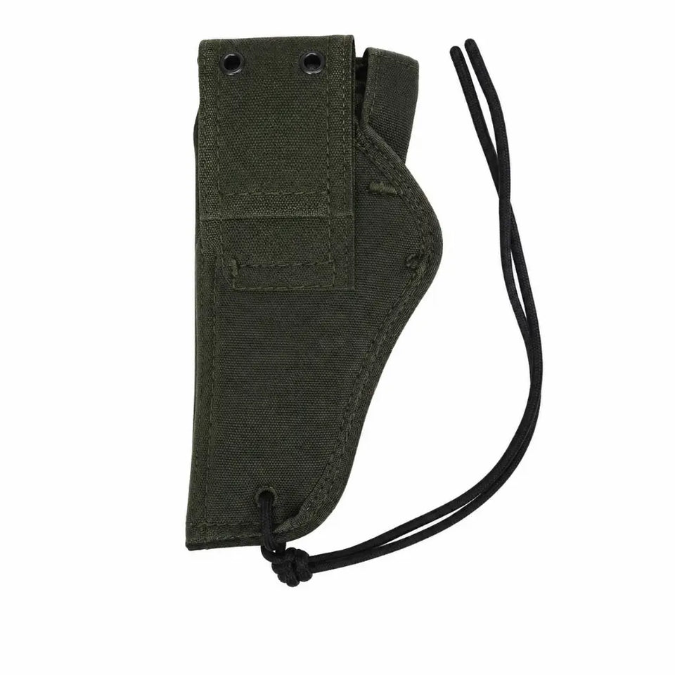 Coldre de cintura nylon VO padrão Marinha verde-oliva com cordão preto e aberturas