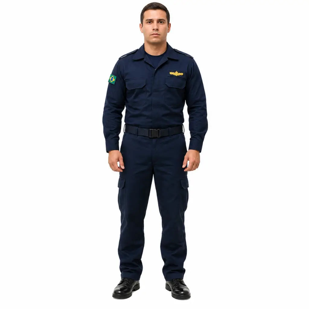 Breve Mb  Bordado Azul Aperf Quadro Técnico Marinha do Brasil