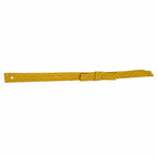 Cordão amarelo trançado com furo e nó