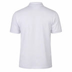 Camisa Polo Branca Inspeção Naval Marinha vista traseira com mangas curtas