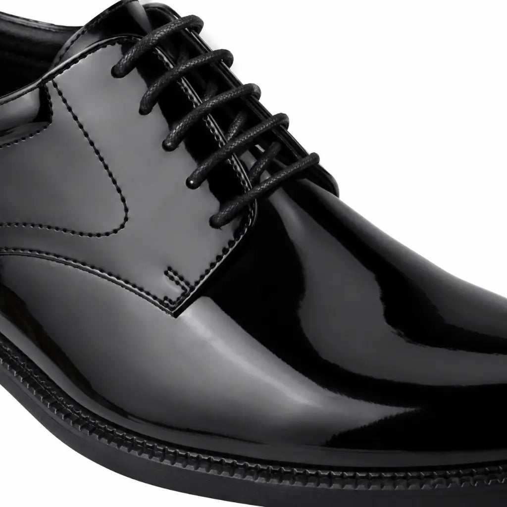 Sapato Patriota Verniz Preto Marinha