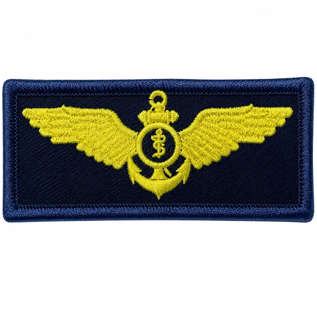 Breve Mb  Bordado Azul Medicina Da Aviação Marinha do Brasil