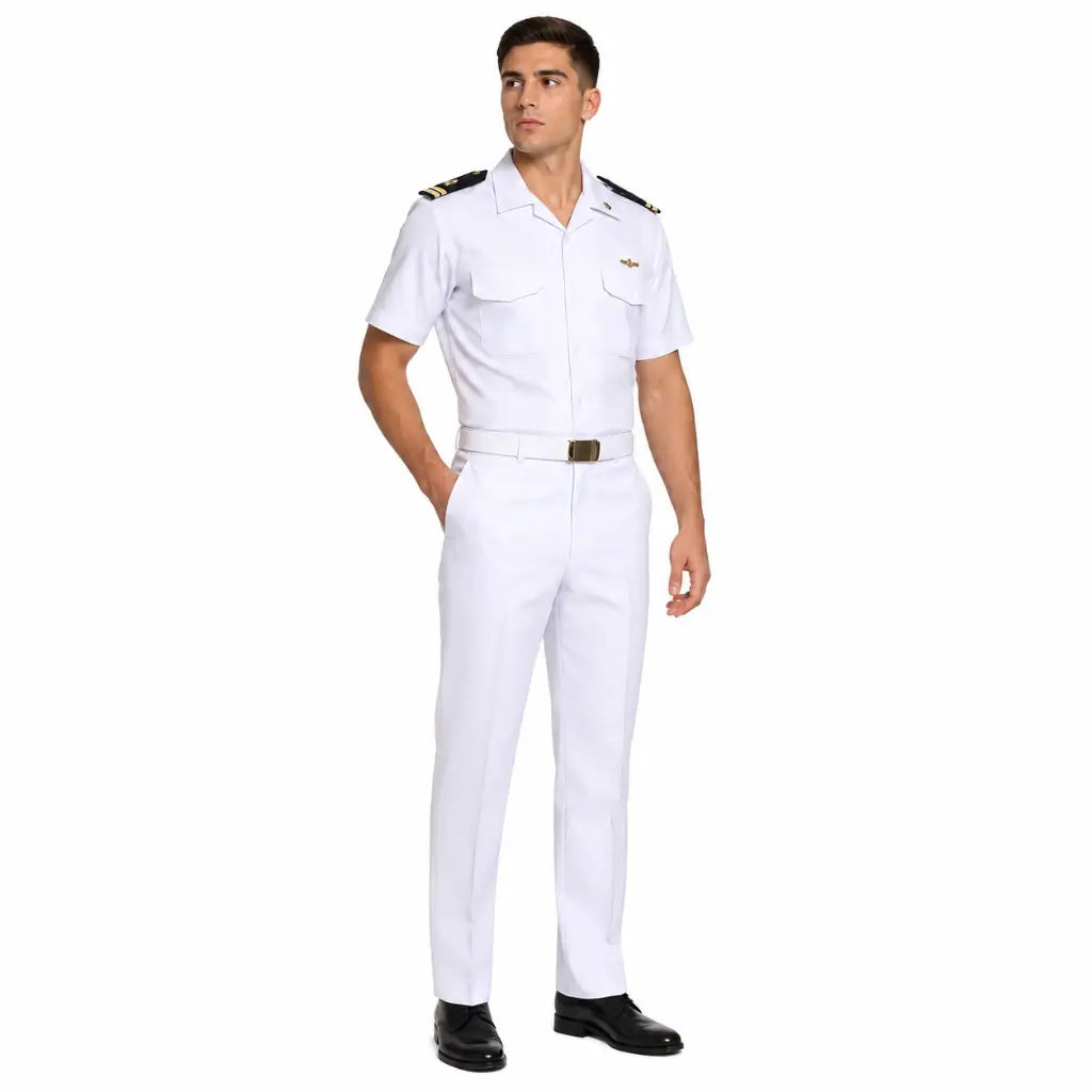 Calça Masculina Marinha Branca