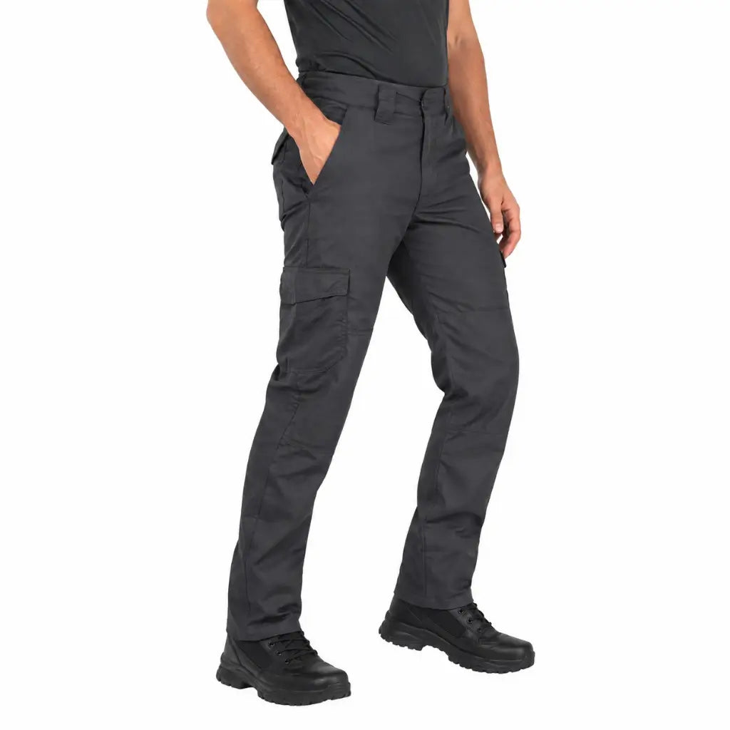Calça Tática Poly Preta Safo cargo preta lateral com bolsos e botas