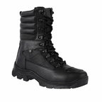Coturno Militar Azimute Preto preto alto com cadarços e solado com cravos