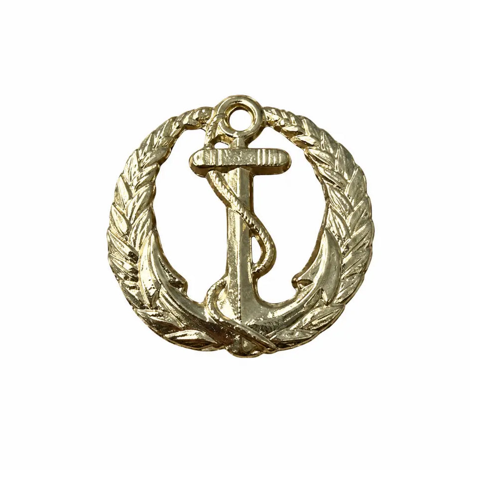 Breve Metal Dourado Egn C-Sup Marinha do Brasil
