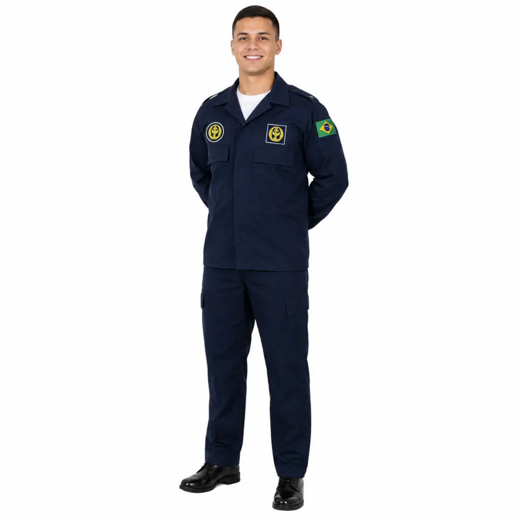 Breve Mb  Bordado Azul C-Asenso Marinha do Brasil