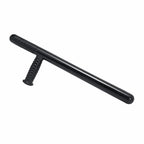 Tonfa preto com empunhadura em T texturizada e ponta arredondada