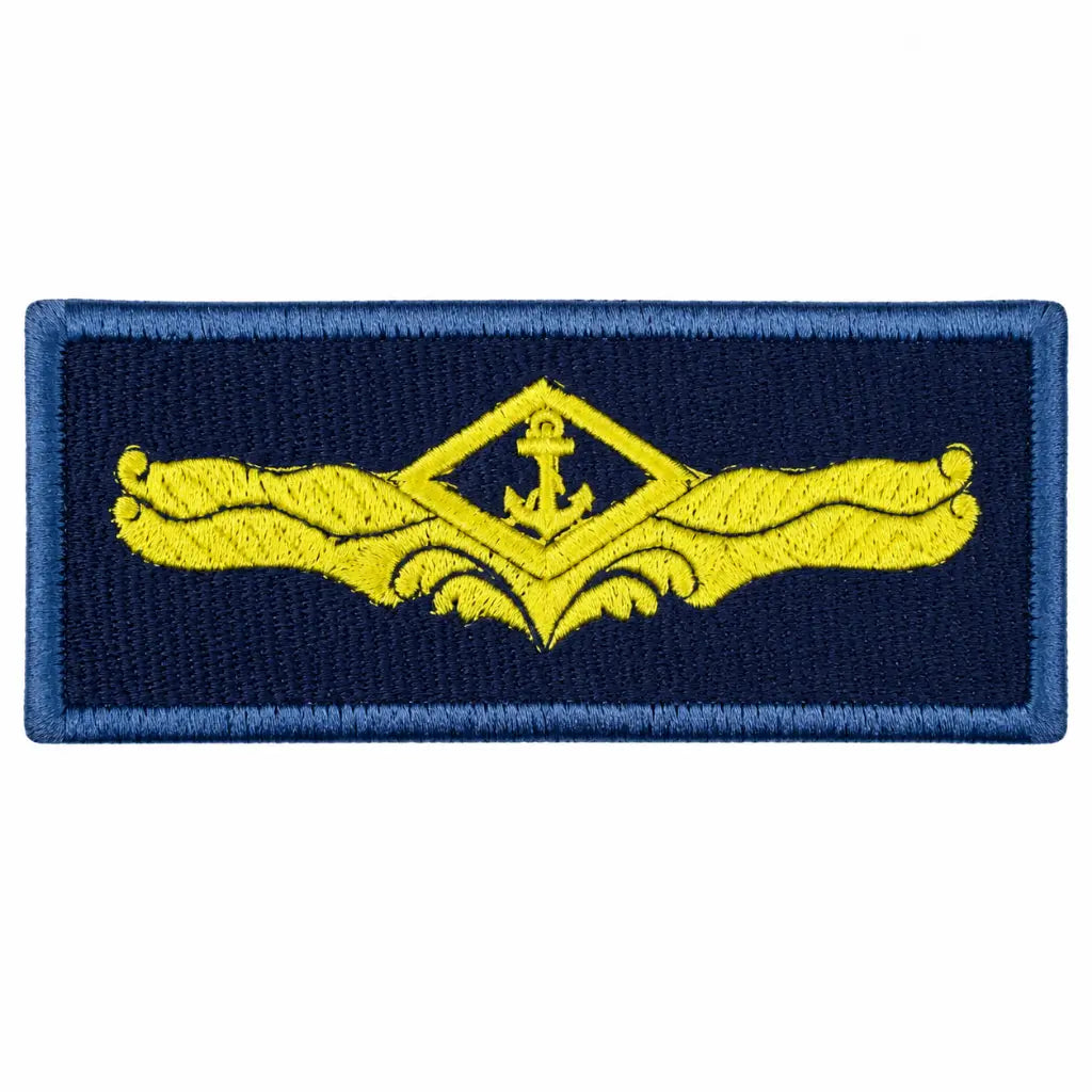 Breve Mb  Bordado Azul Aperf Auxiliar Armada Marinha do Brasil