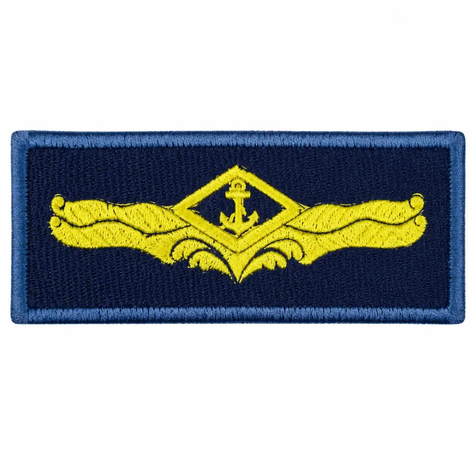 Breve Mb  Bordado Azul Aperf Auxiliar Armada Marinha do Brasil